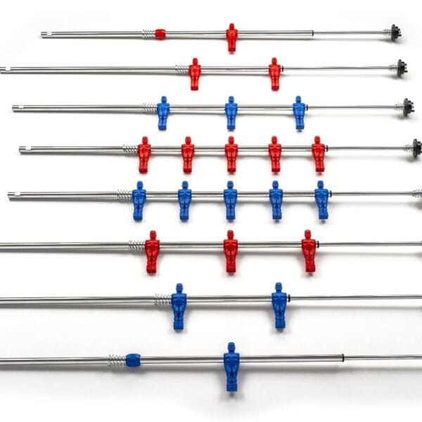 Aste calcio balilla telescopiche rientranti